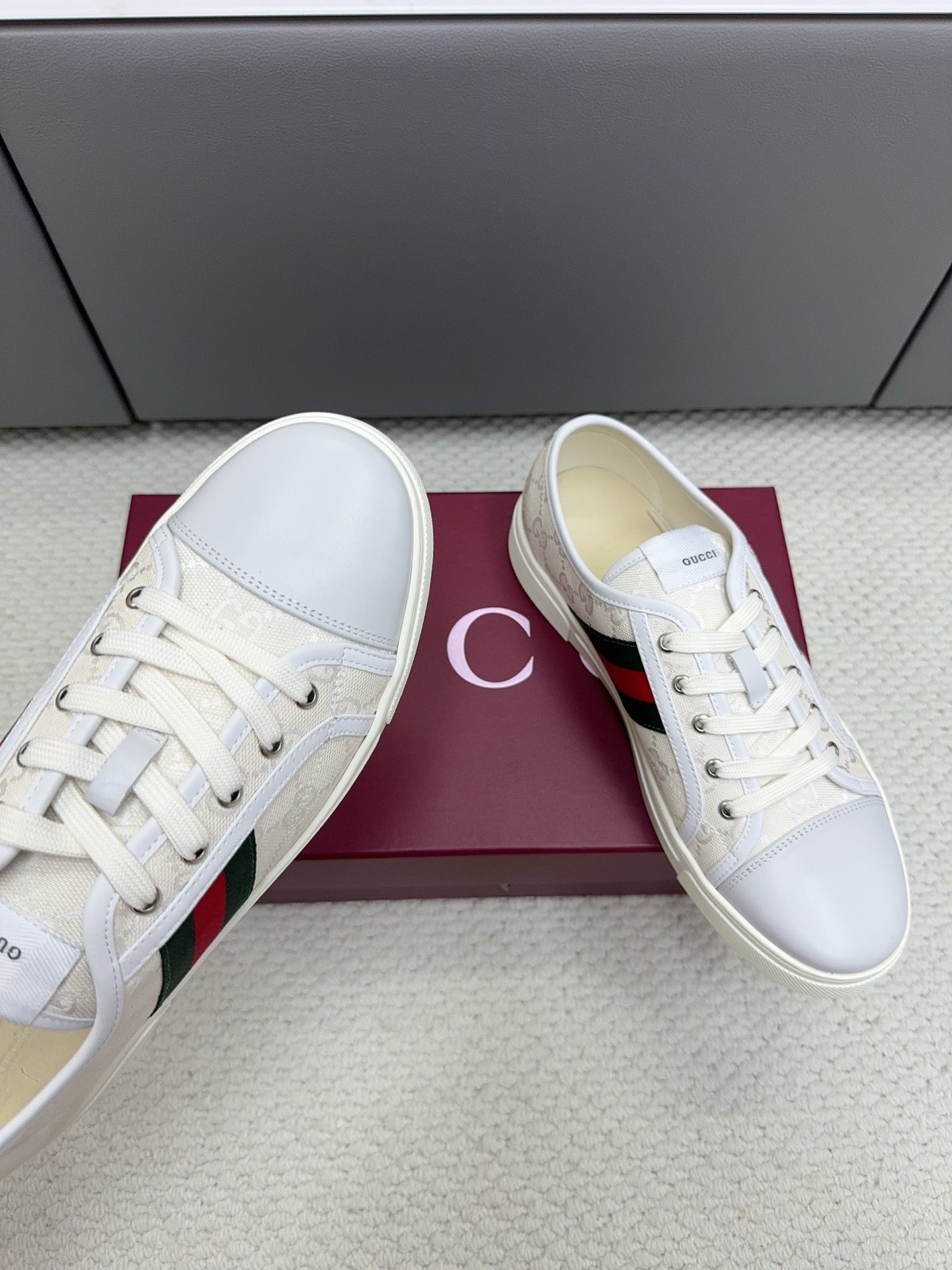 GG Tennis 1977 Sneakers White Canvas Leather 788206