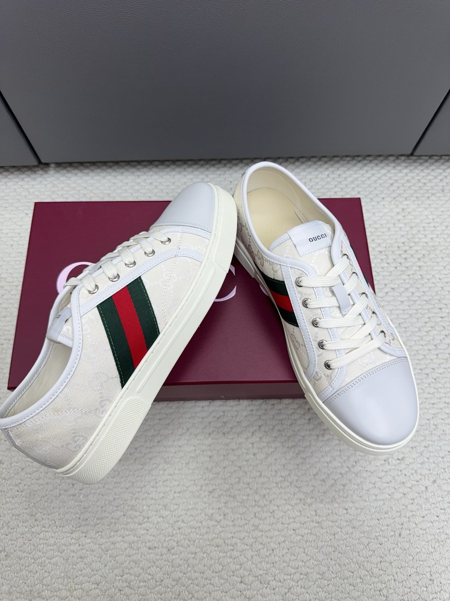 GG Tennis 1977 Sneakers White Canvas Leather 788206