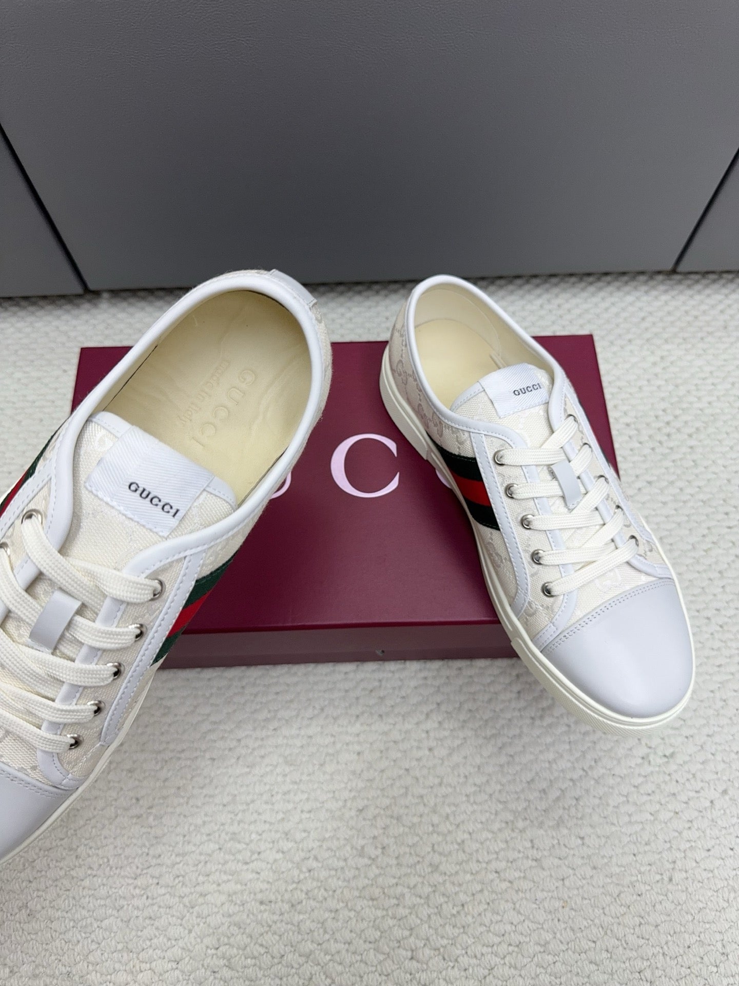 GG Tennis 1977 Sneakers White Canvas Leather 788206