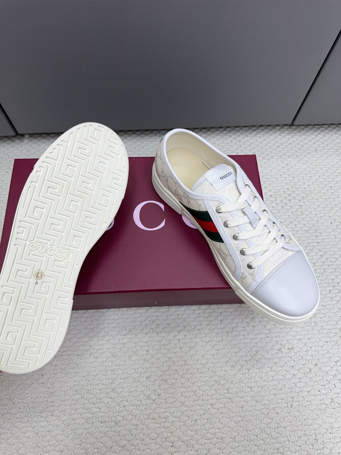 GG Tennis 1977 Sneakers White Canvas Leather 788206