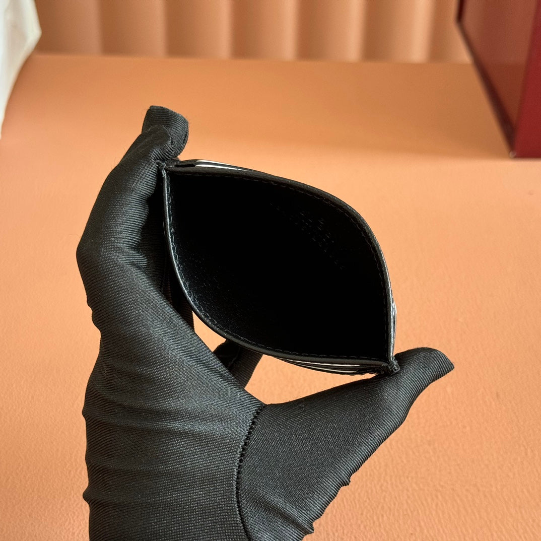 GG Ophidia Card Holder Black Leather