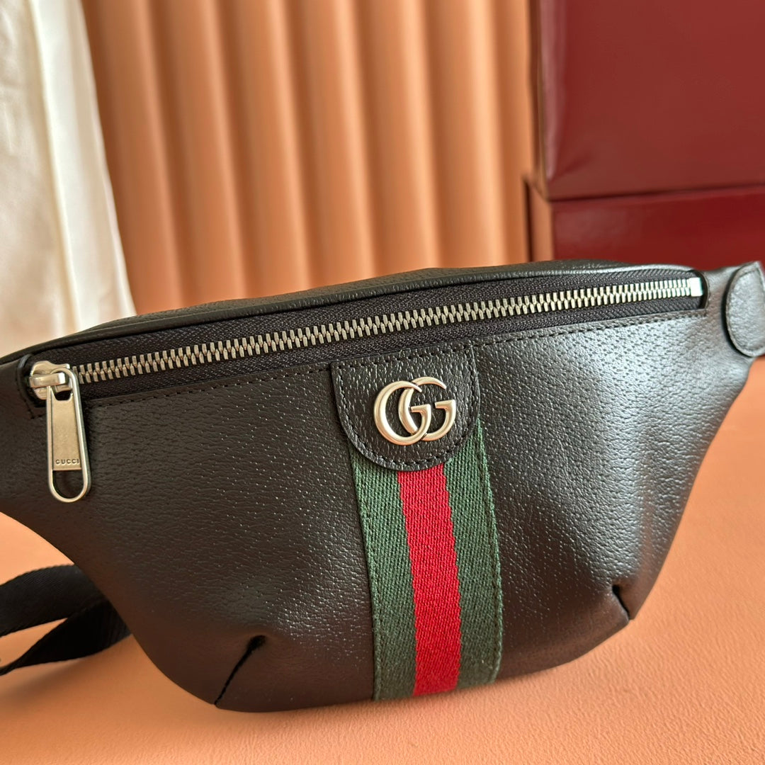 GG Ophidia Small Belt Bag Black Leather 292600
