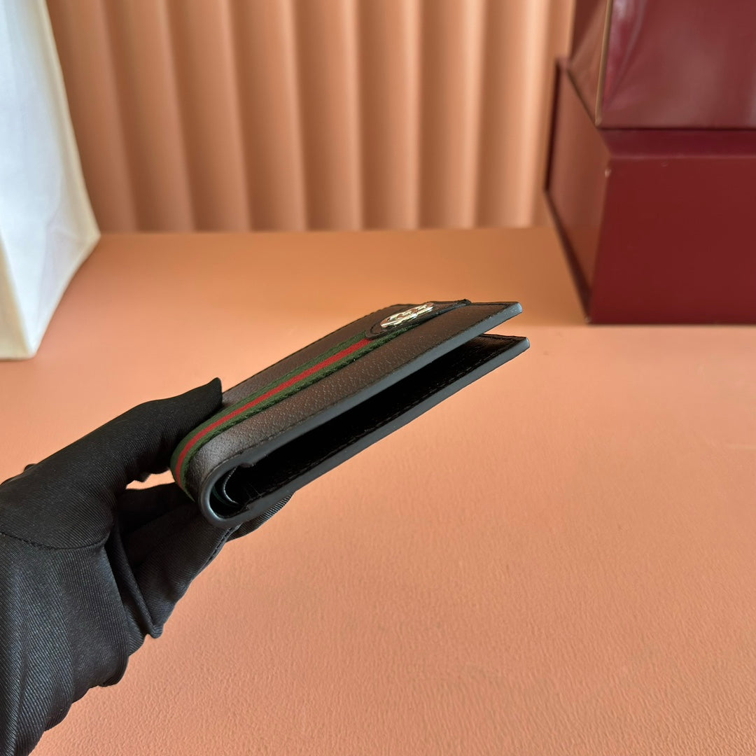 GG Ophidia Wallet Black Leather