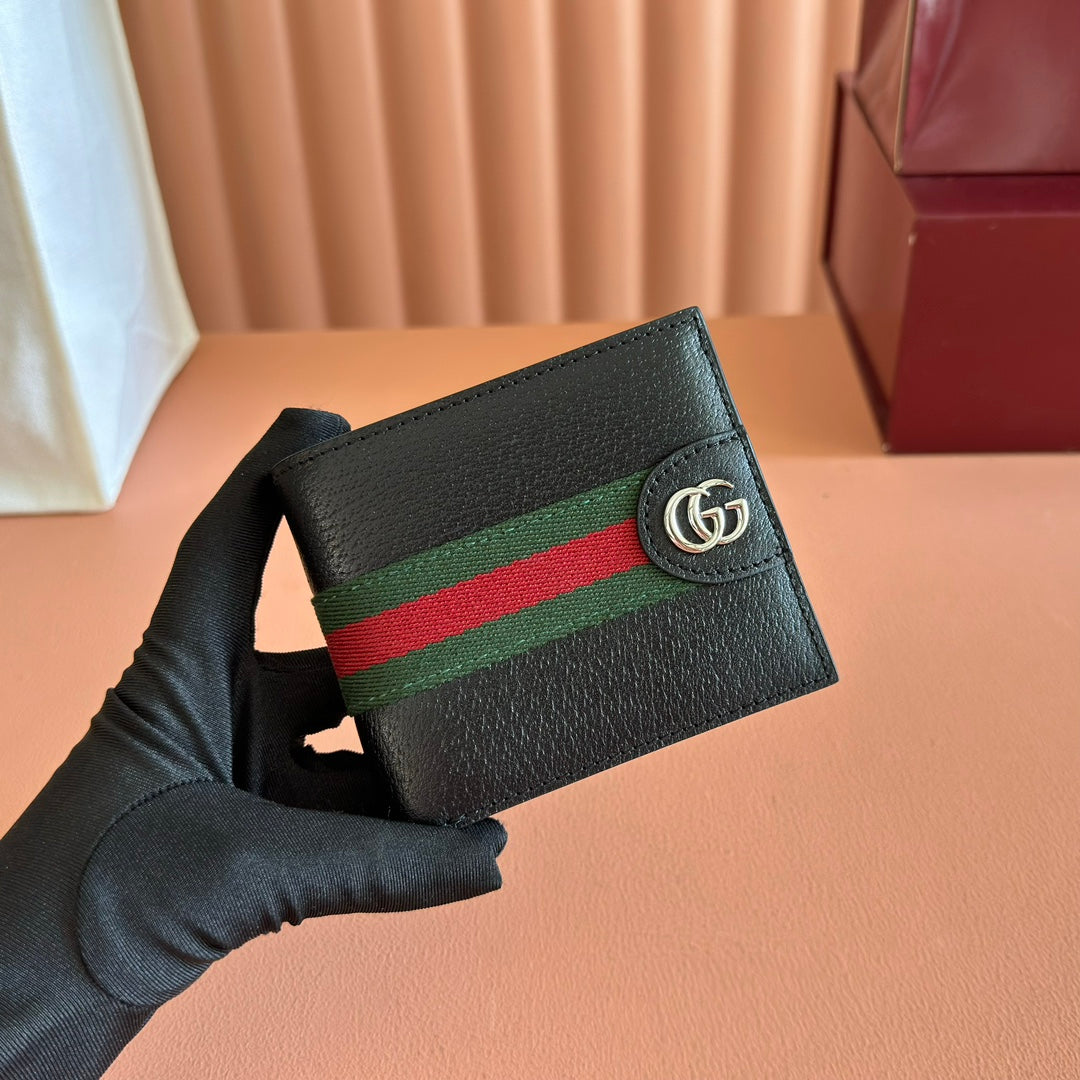 GG Ophidia Wallet Black Leather