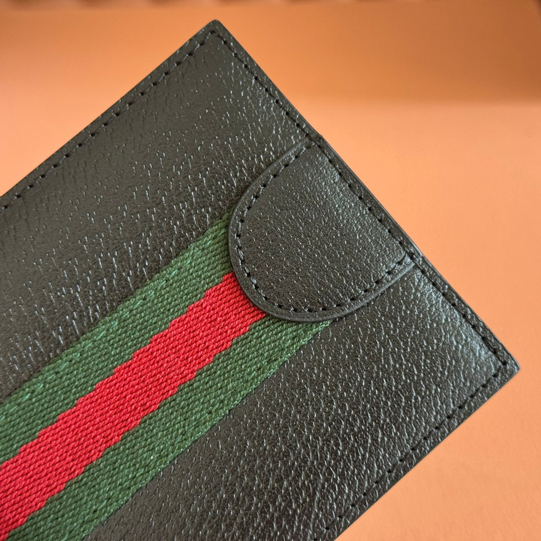 GG Ophidia Wallet Black Leather