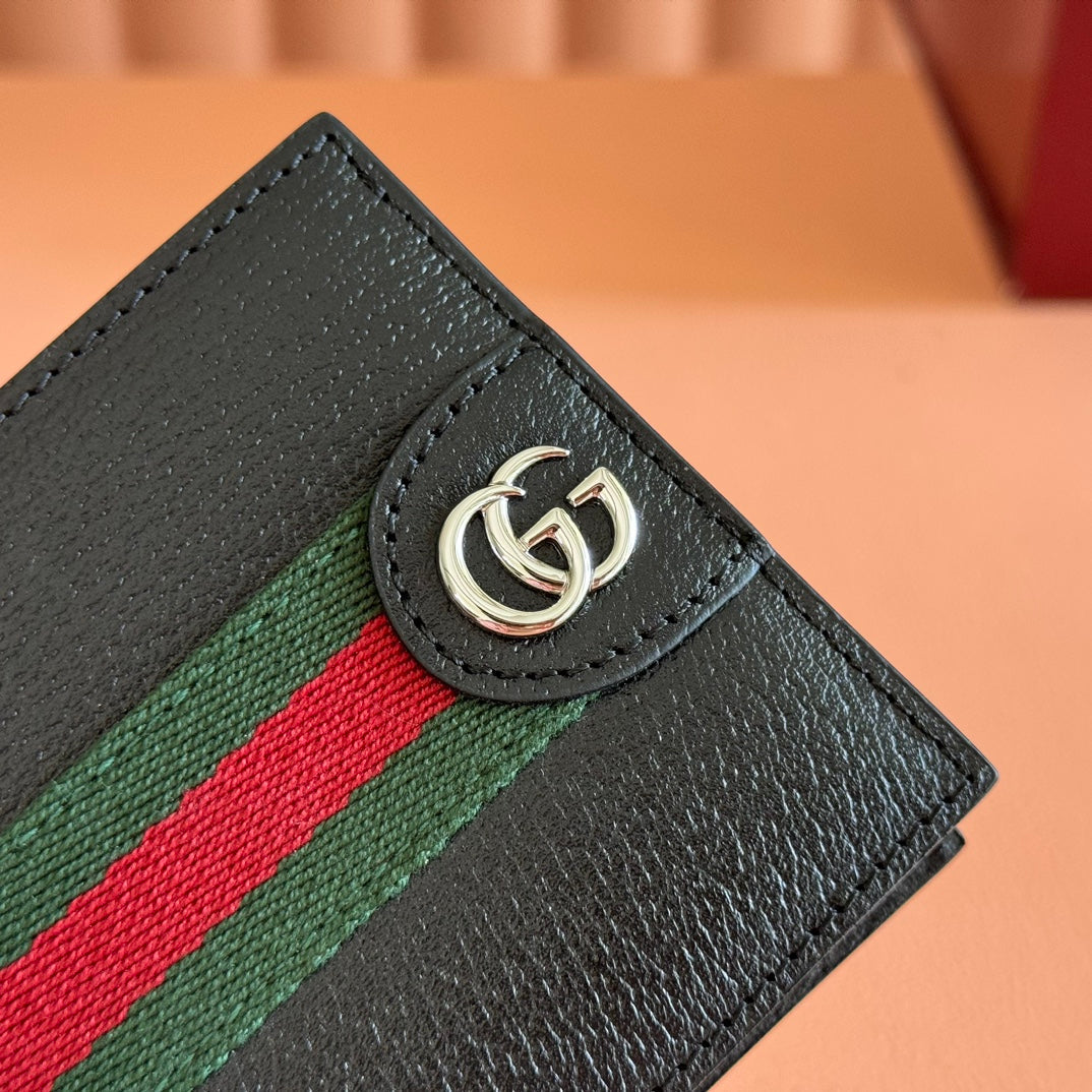 GG Ophidia Wallet Black Leather