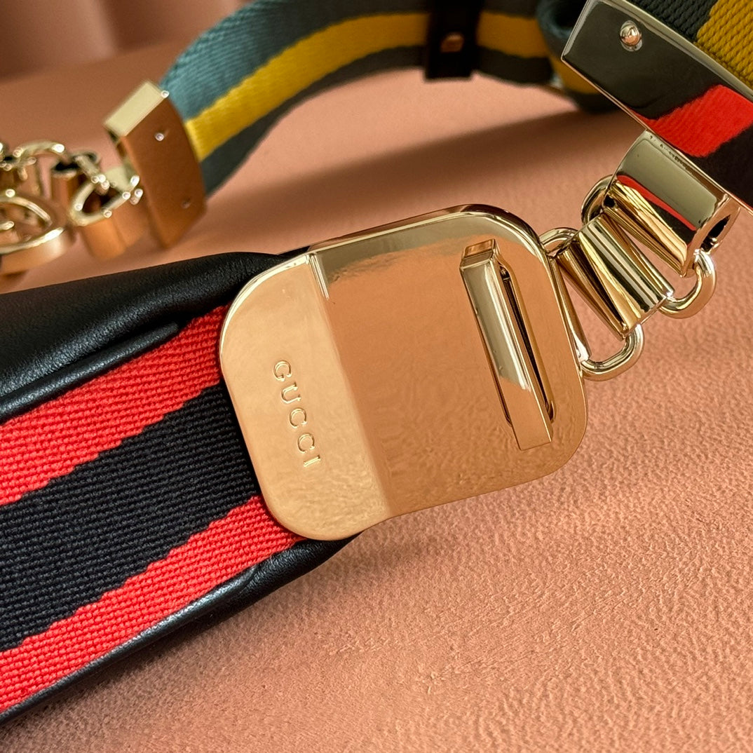 Gucci Attache Large Shoulder Bag 35cm Black Leather