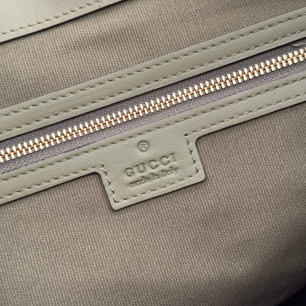 GG Beatrix Large Tote Bag Olive Green Smooth Leather GHW 272148
