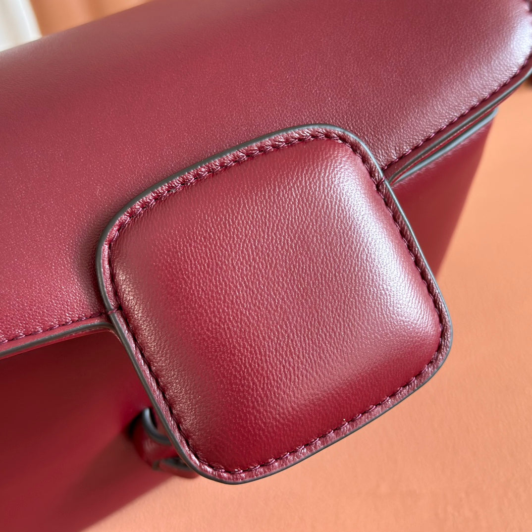 Gucci Horsebit 1955 Small Shoulder Bag Burgundy Leather 273708