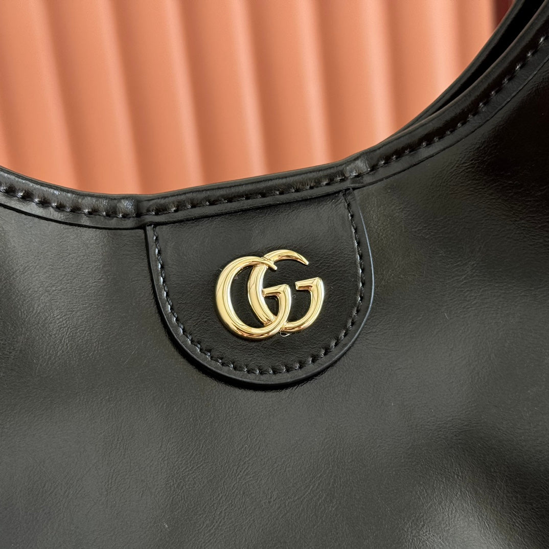 GG Giglio Large Tote Bag 60cm Black Leather