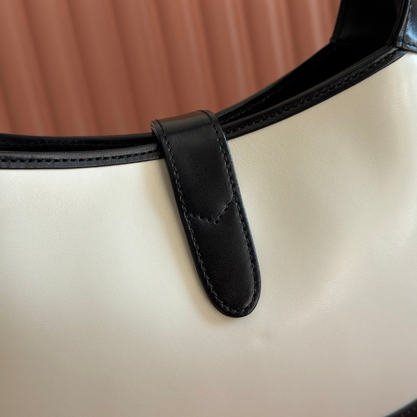 GG Jackie 1961 Small Shoulder Bag Black White Calfskin 280971