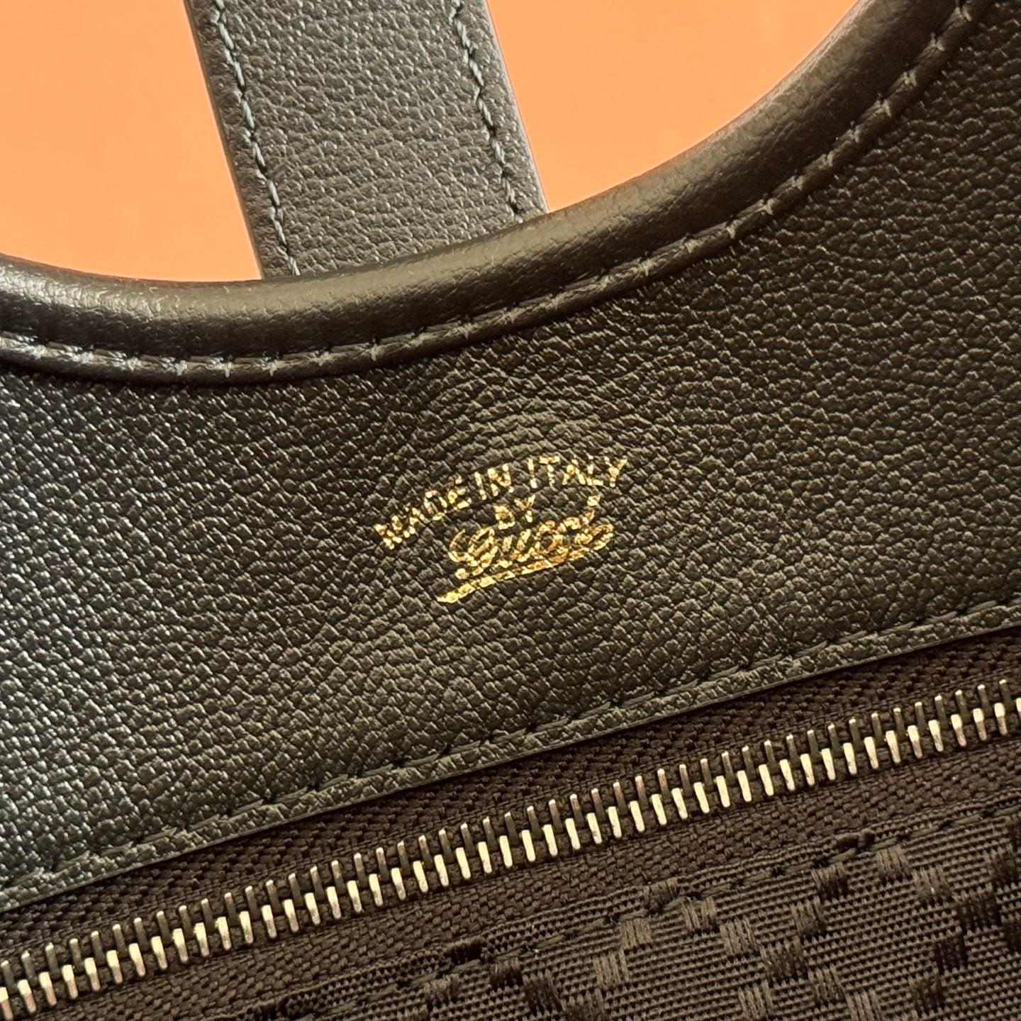 GG Mercato Small Tote Bag Black Canvas