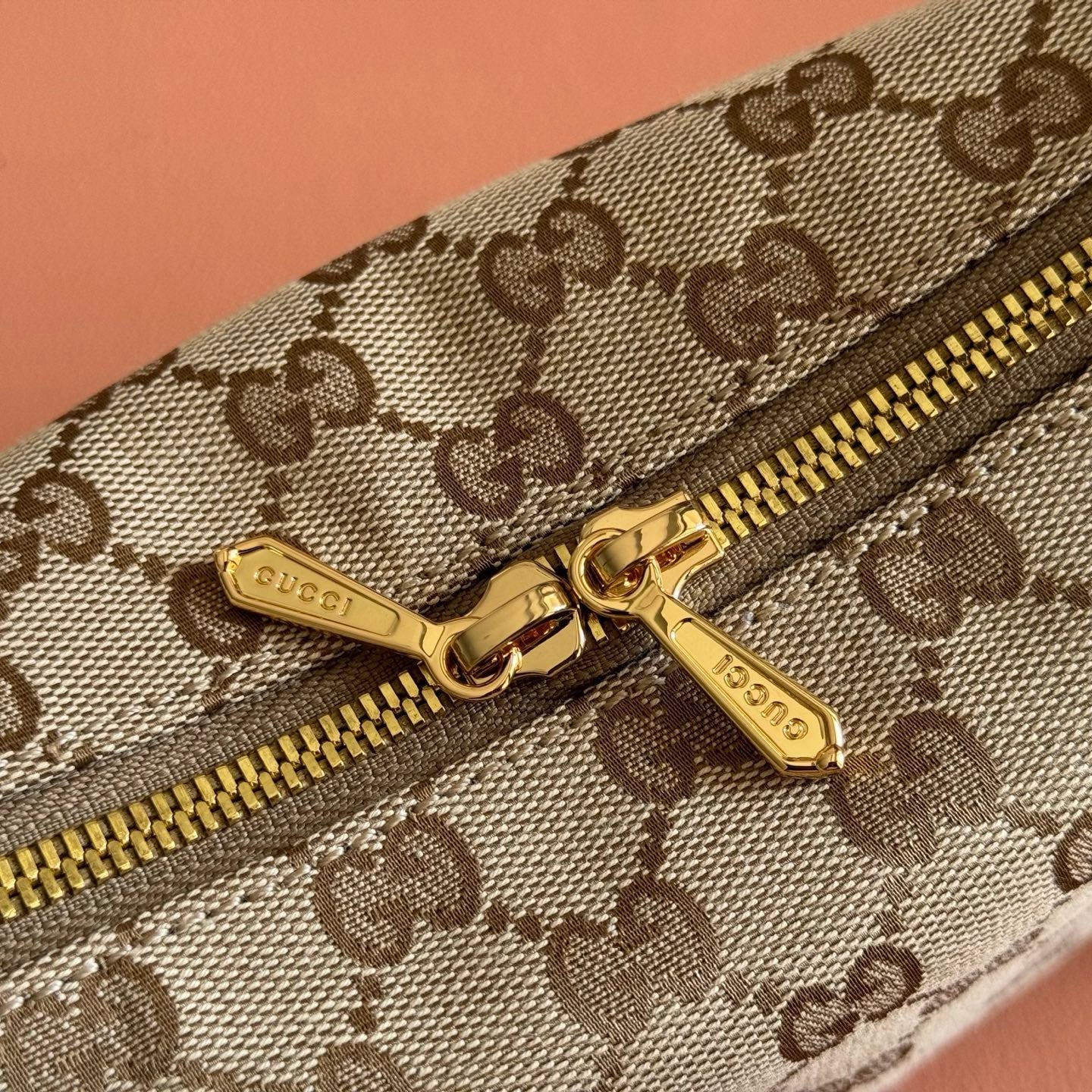 GG Brera Small Crossbody Bag Beige Brown Canvas