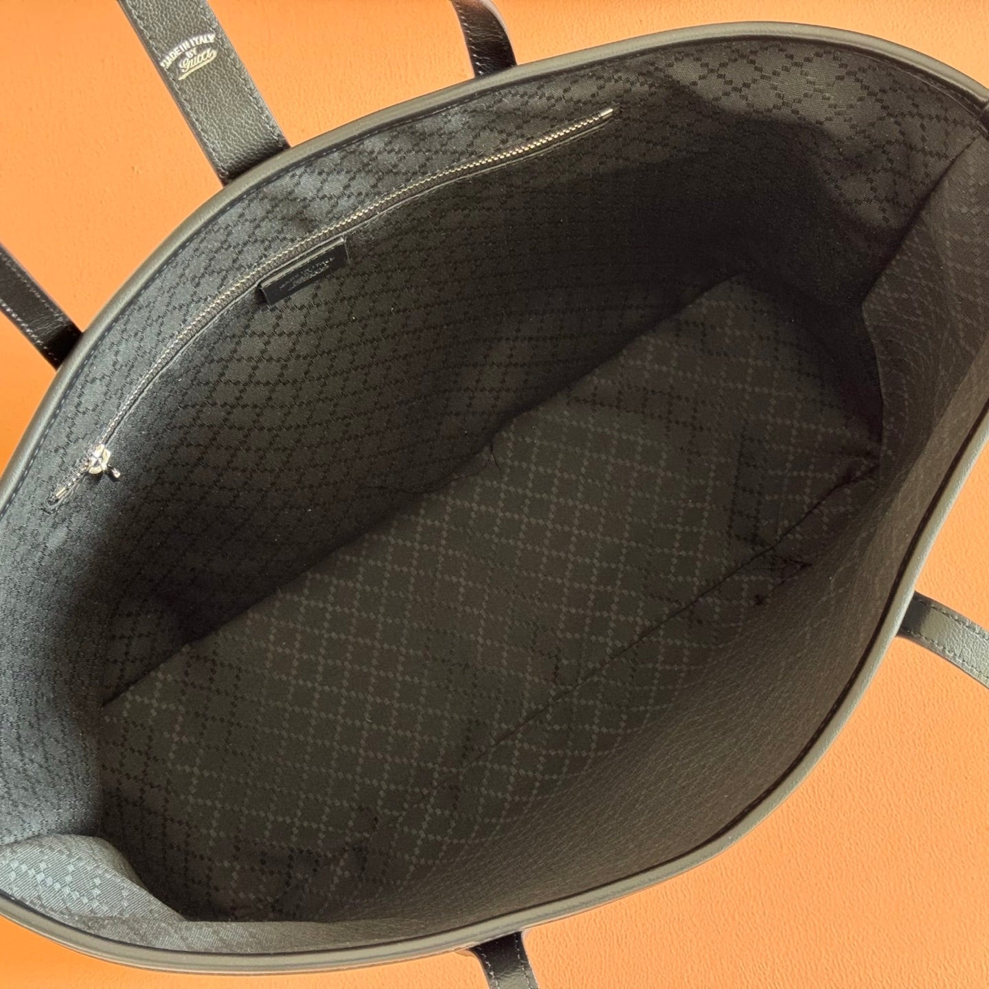 GG Jackie Medium Tote Bag Black Lambskin