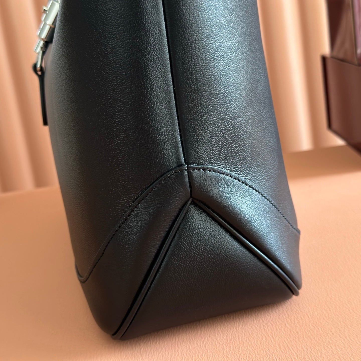 GG Jackie Medium Tote Bag Black Lambskin