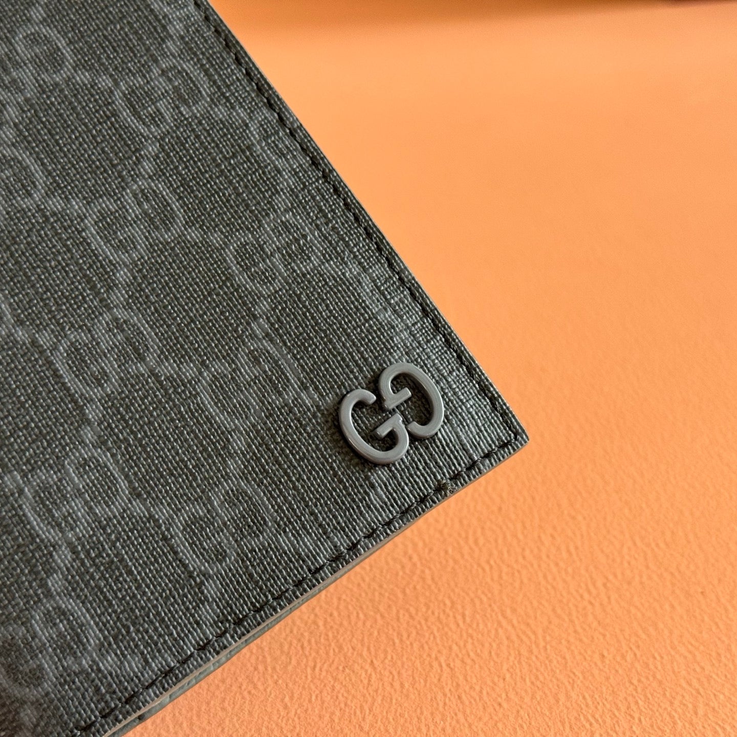GG Supreme Long Passport Card Black Canvas