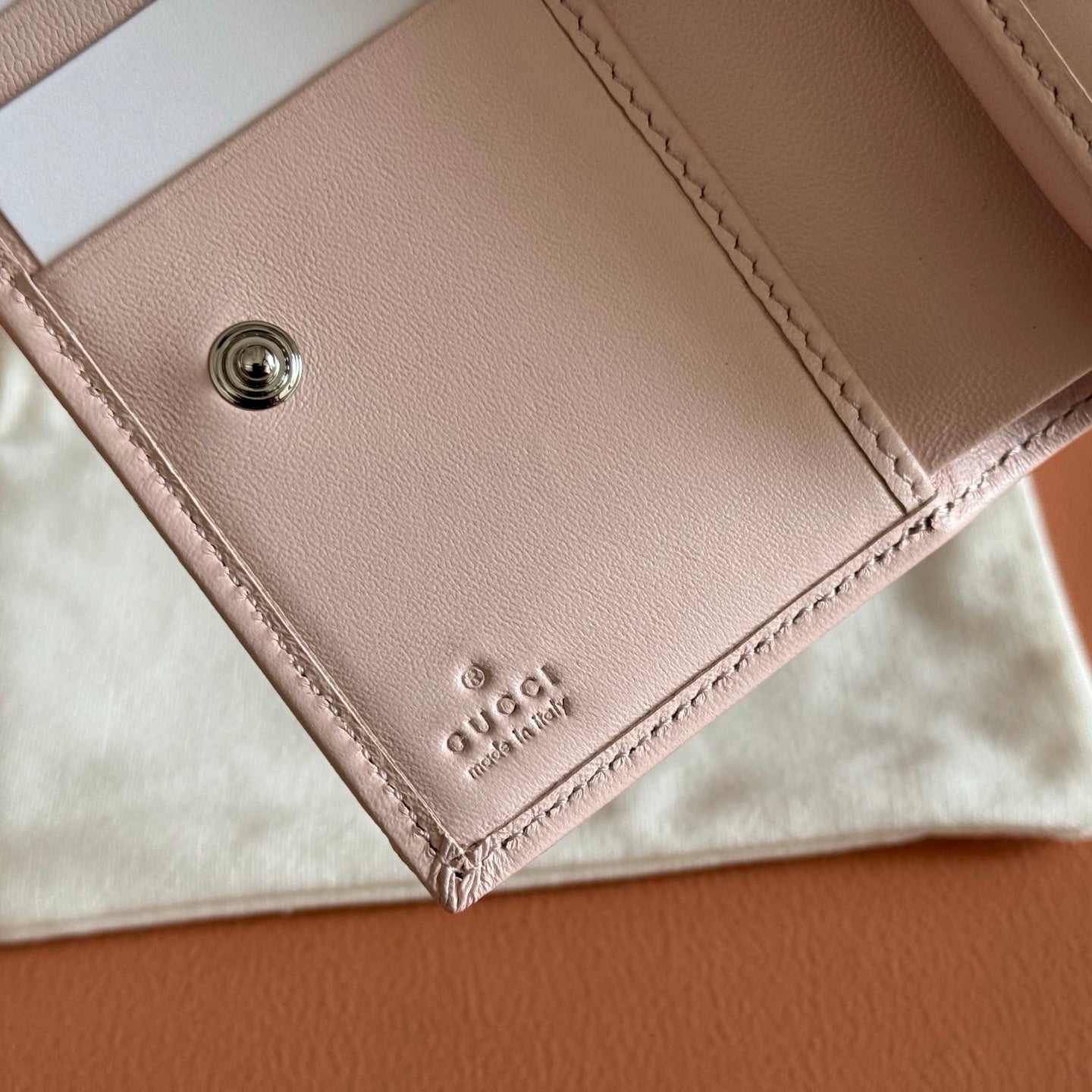GG Marmont Wallet Light Pink Leather