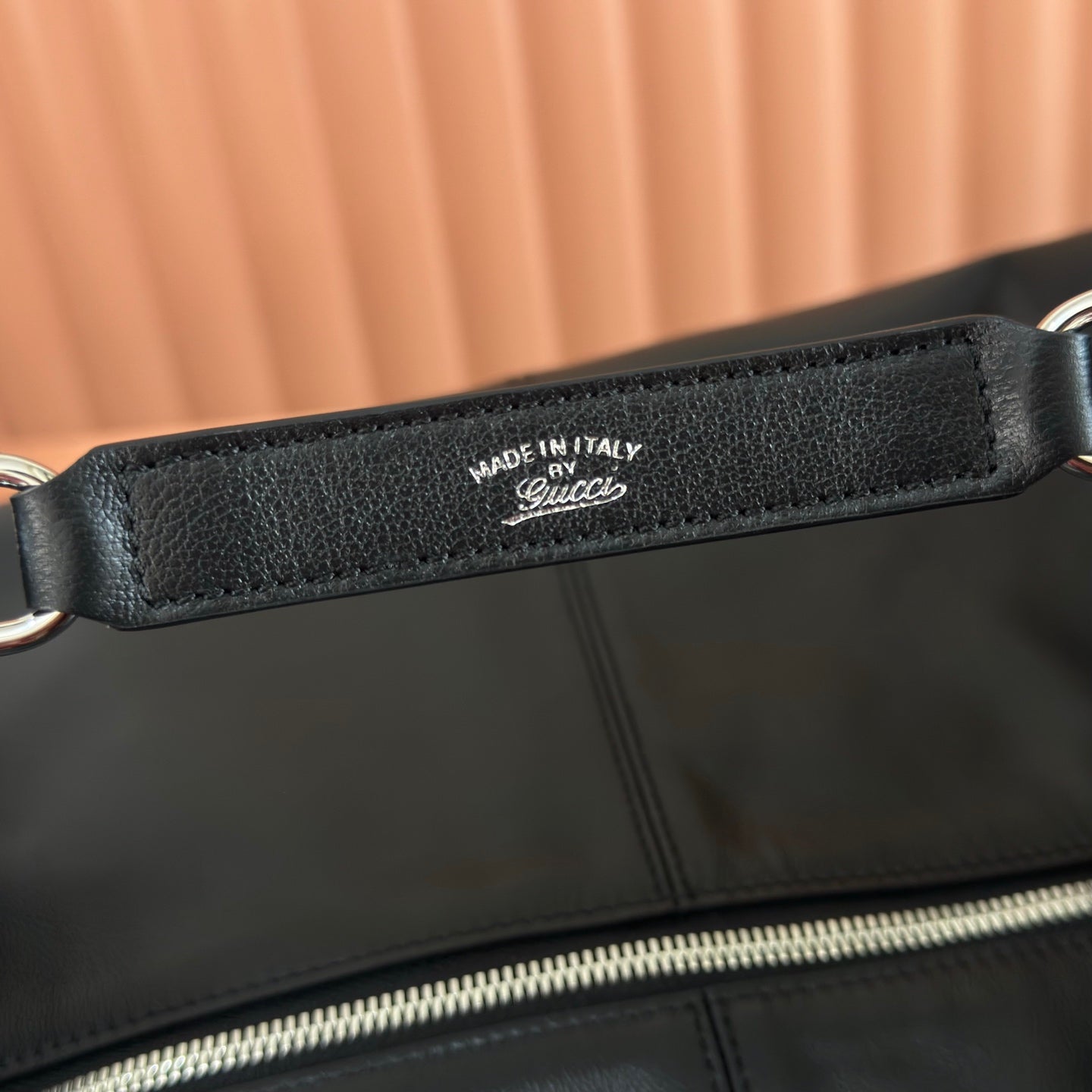 GG Brera Large Crossbody Bag Black Lambskin