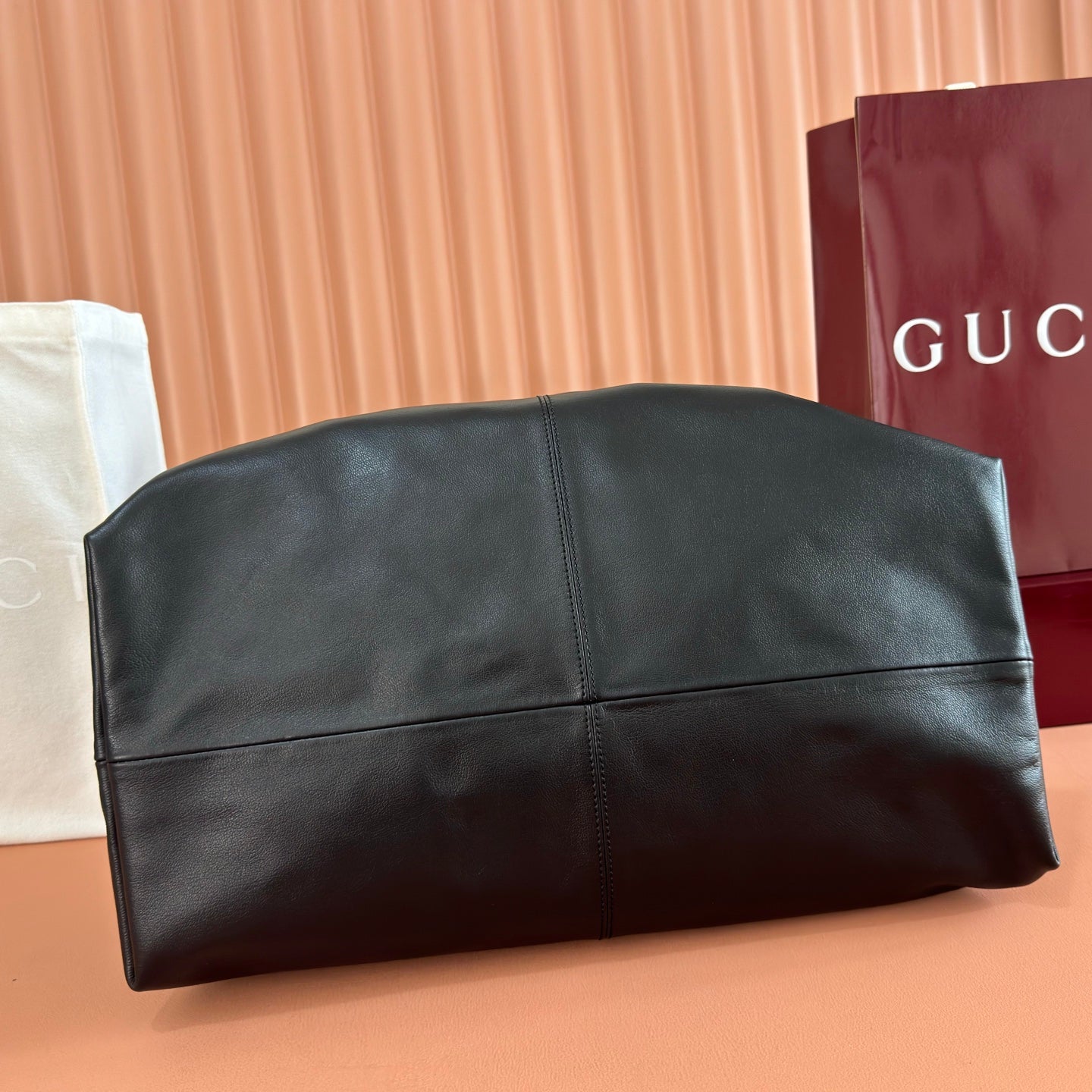GG Brera Large Crossbody Bag Black Lambskin
