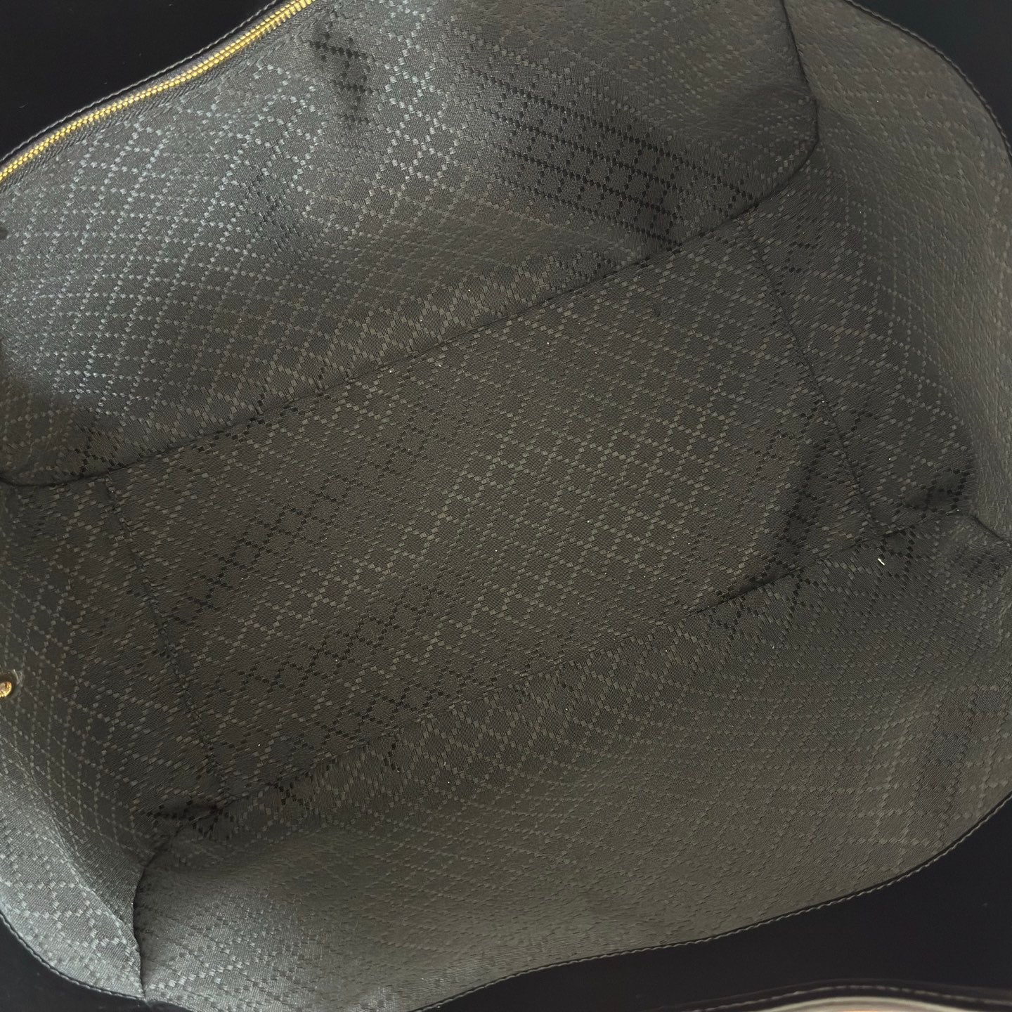 GG Mercato Large Tote Bag Black Lambskin