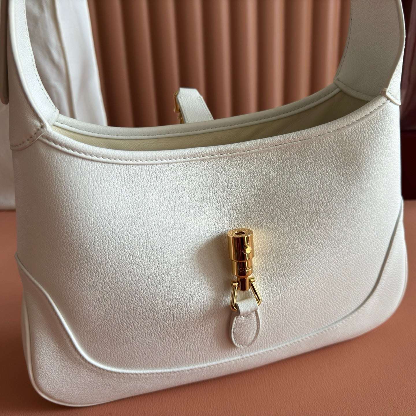GG Jackie 1961 Shoulder Bag White Lambskin 292677