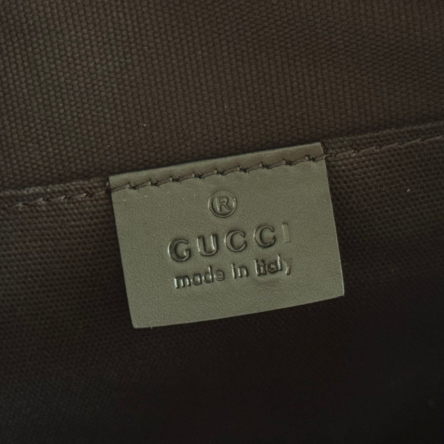 GG Supreme Shoulder Bag Black Canvas Leather 292636