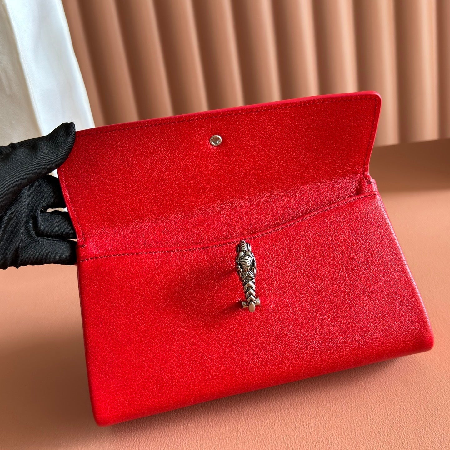 GG Dionysus Small Shoulder Bag Red Grainy Leather 292588