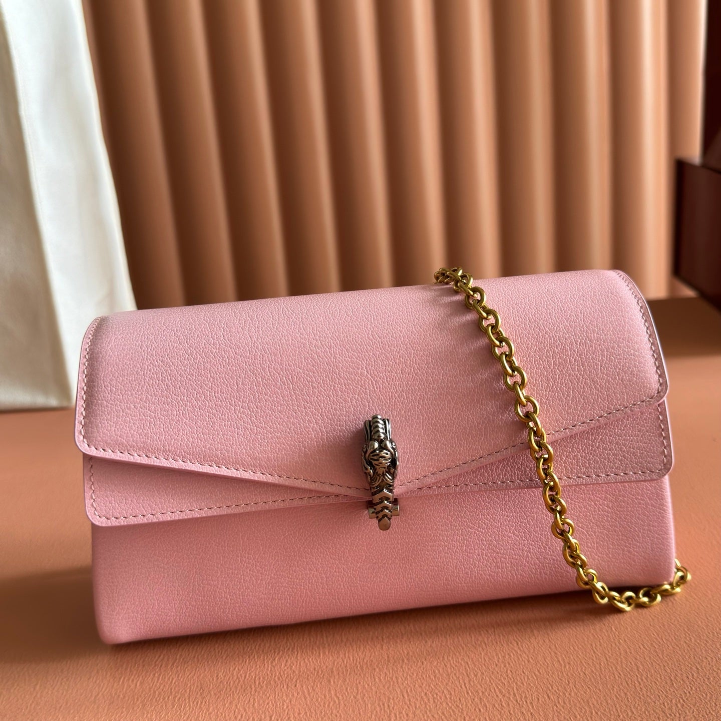 GG Dionysus Small Shoulder Bag Pink Grainy Leather 292587