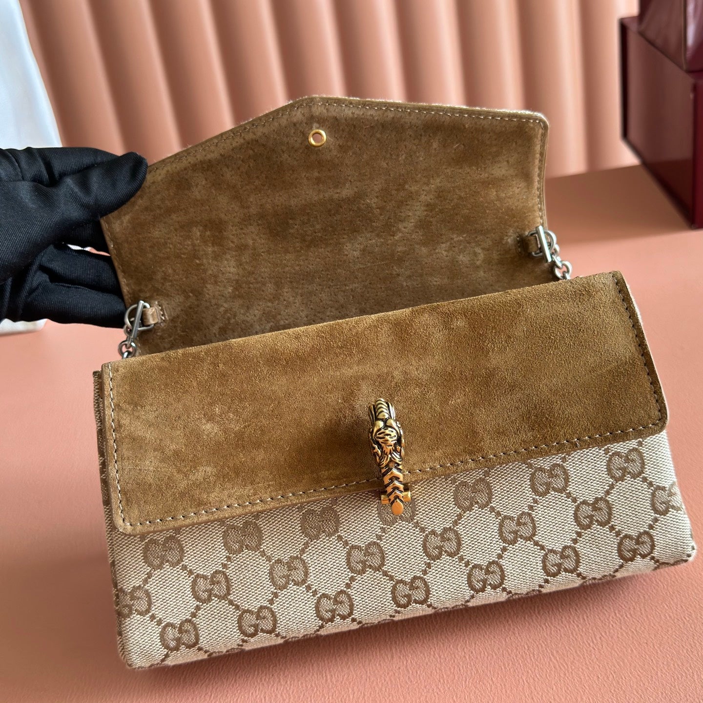 GG Dionysus Small Shoulder Bag Beige Canvas 292585