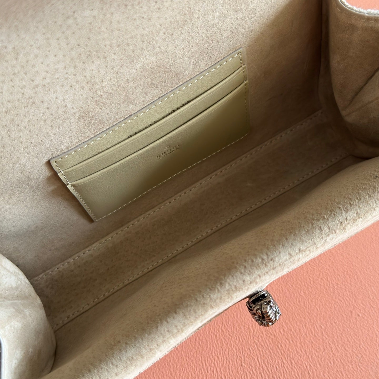 GG Dionysus Small Shoulder Bag Off White Canvas 292584