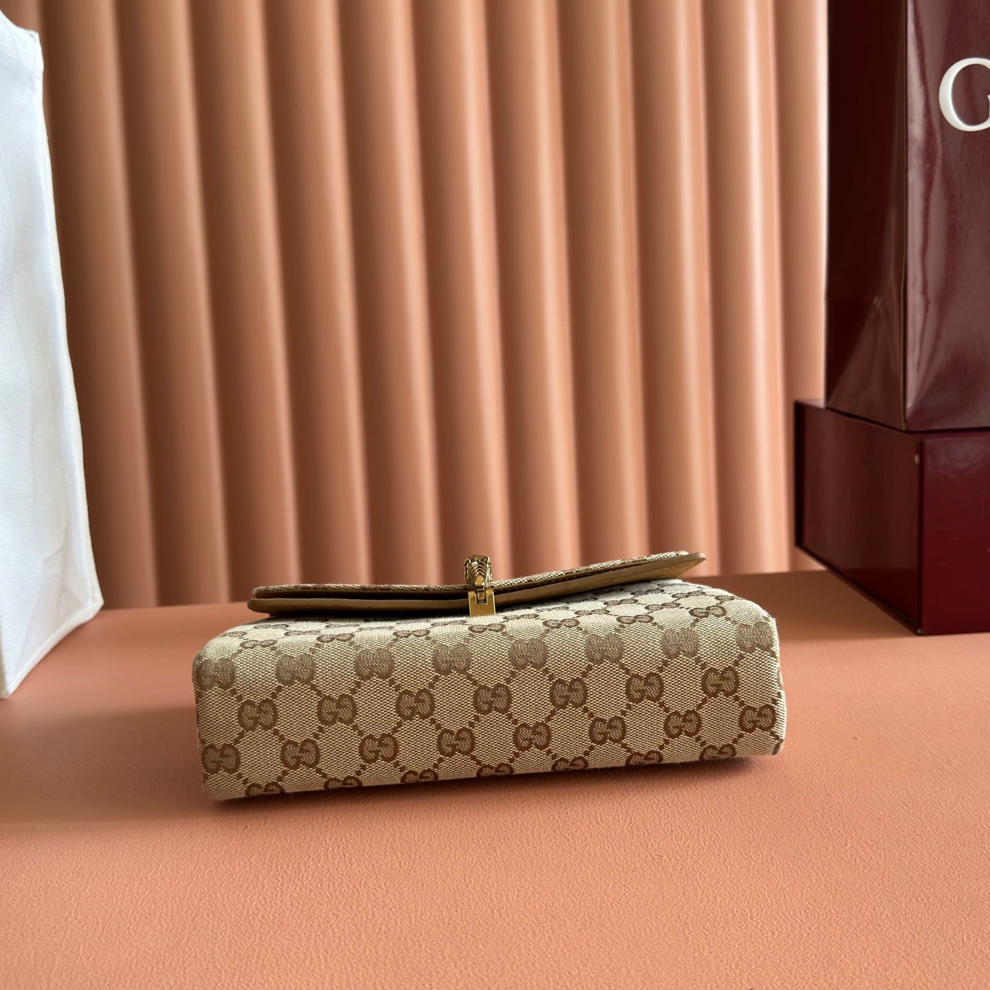 GG Dionysus Small Shoulder Bag Beige Canvas 292585