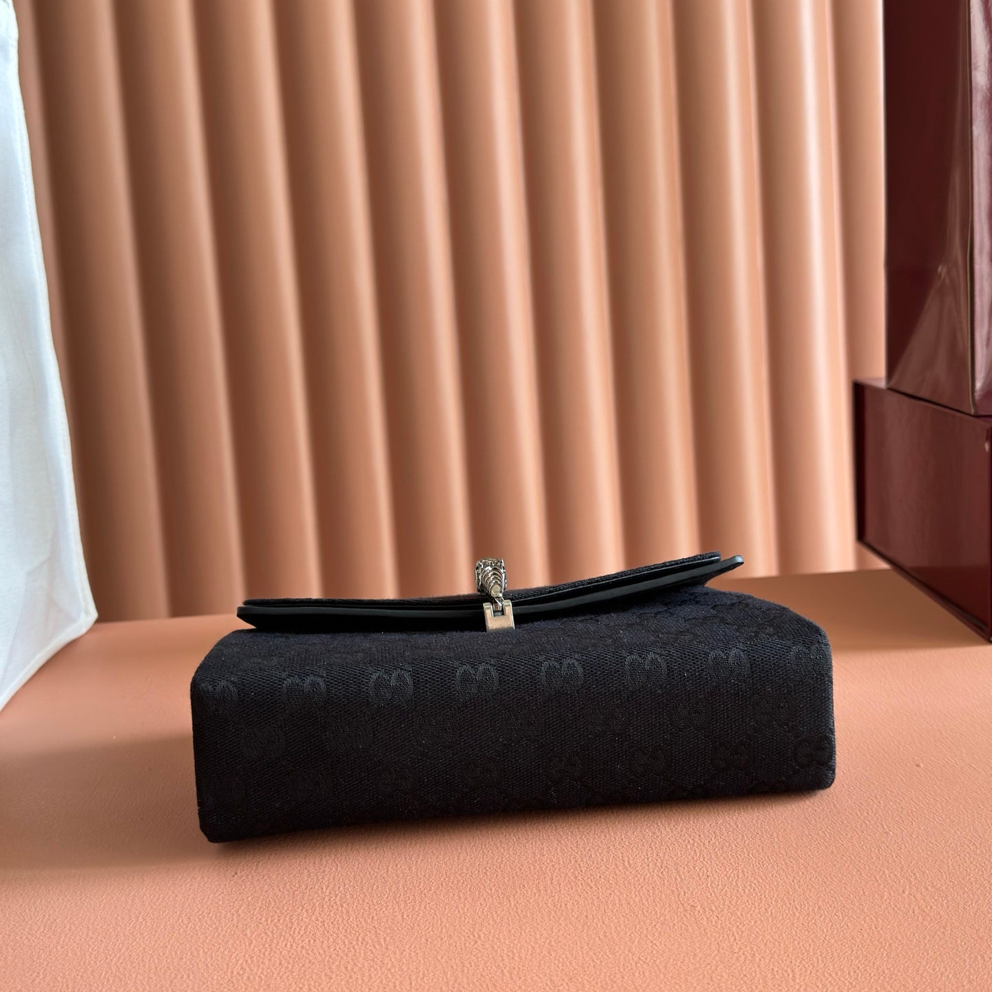 GG Dionysus Small Shoulder Bag Black Canvas 292586
