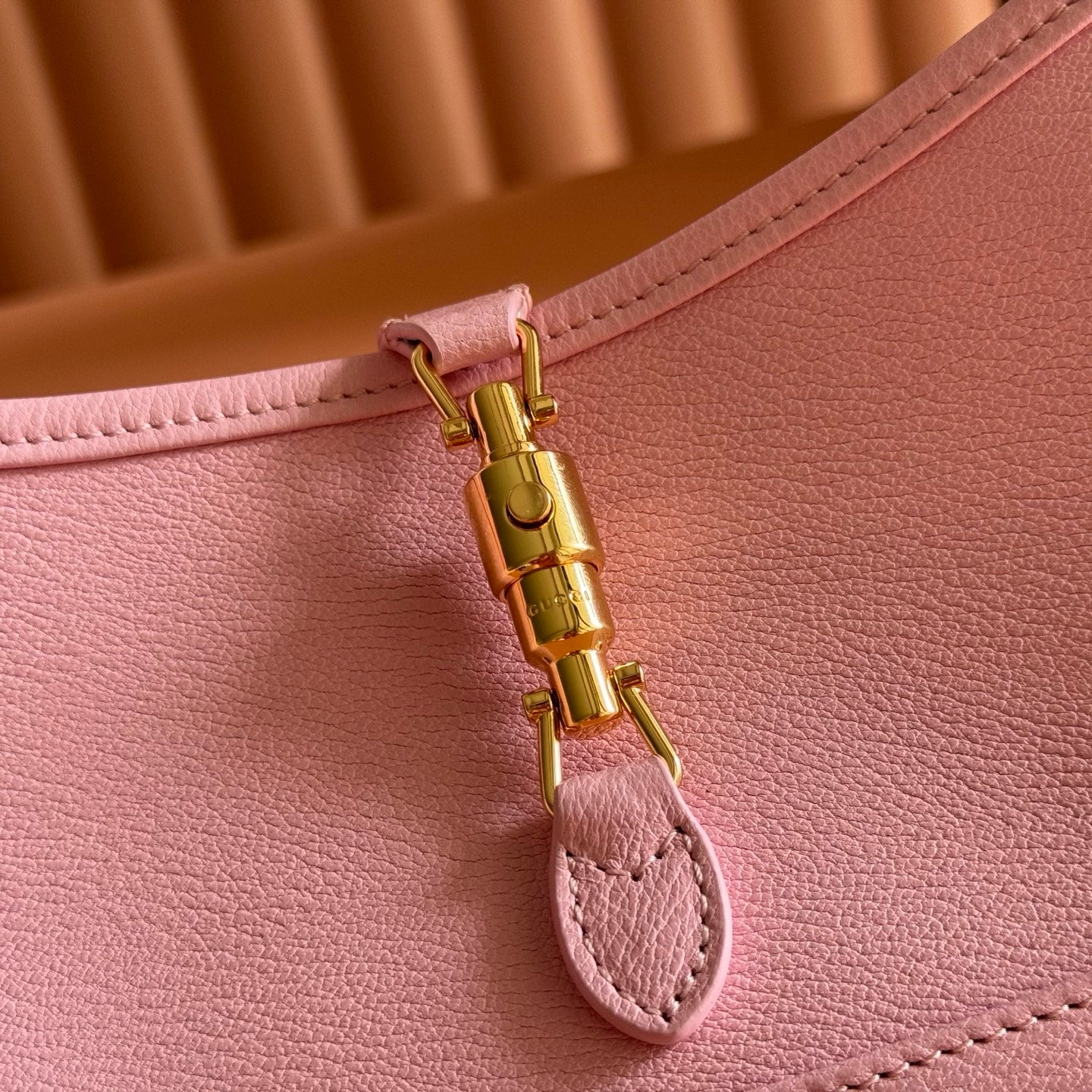 GG Jackie 1961 Slim Shoulder Bag Pink Lambskin 292681