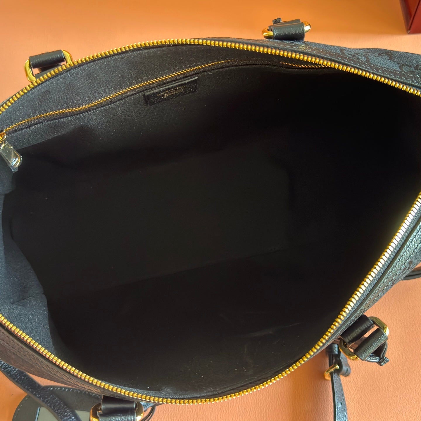 GG 2026 Borsetto Boston Bag Black Canvas Leather