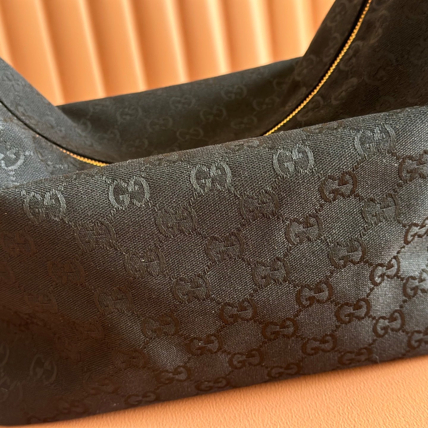 GG Brera Small Crossbody Bag Black Canvas 292649