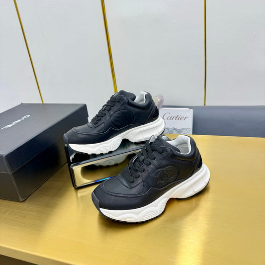 CC 26s Chunky Sneakers Black Calfskin 927323
