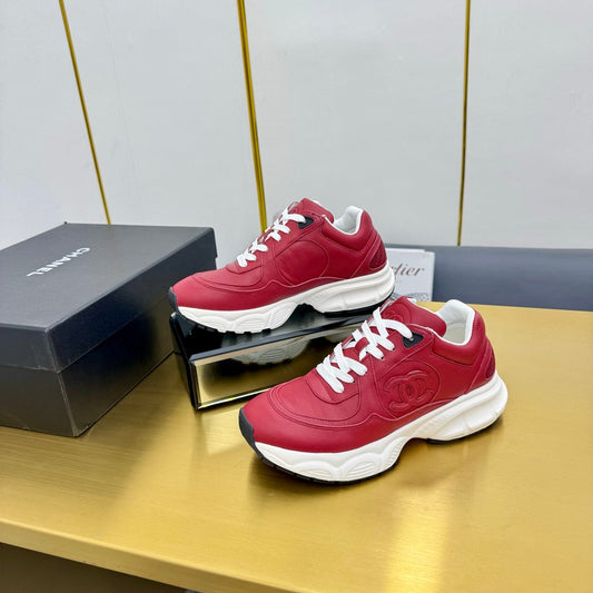 CC 26s Chunky Sneakers Red Calfskin 927324