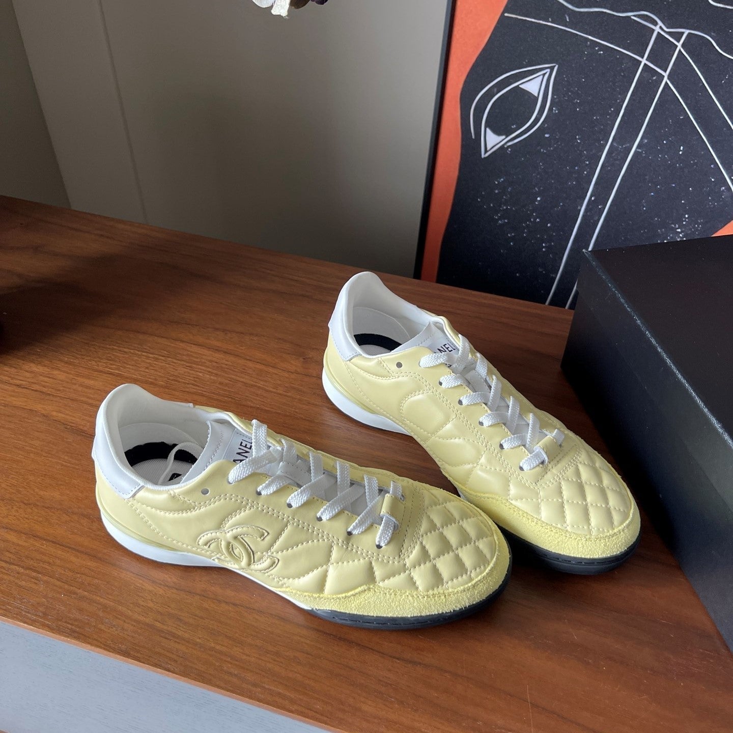 CC 26ss Low-Top Sneaker Light Yellow Leather 623162