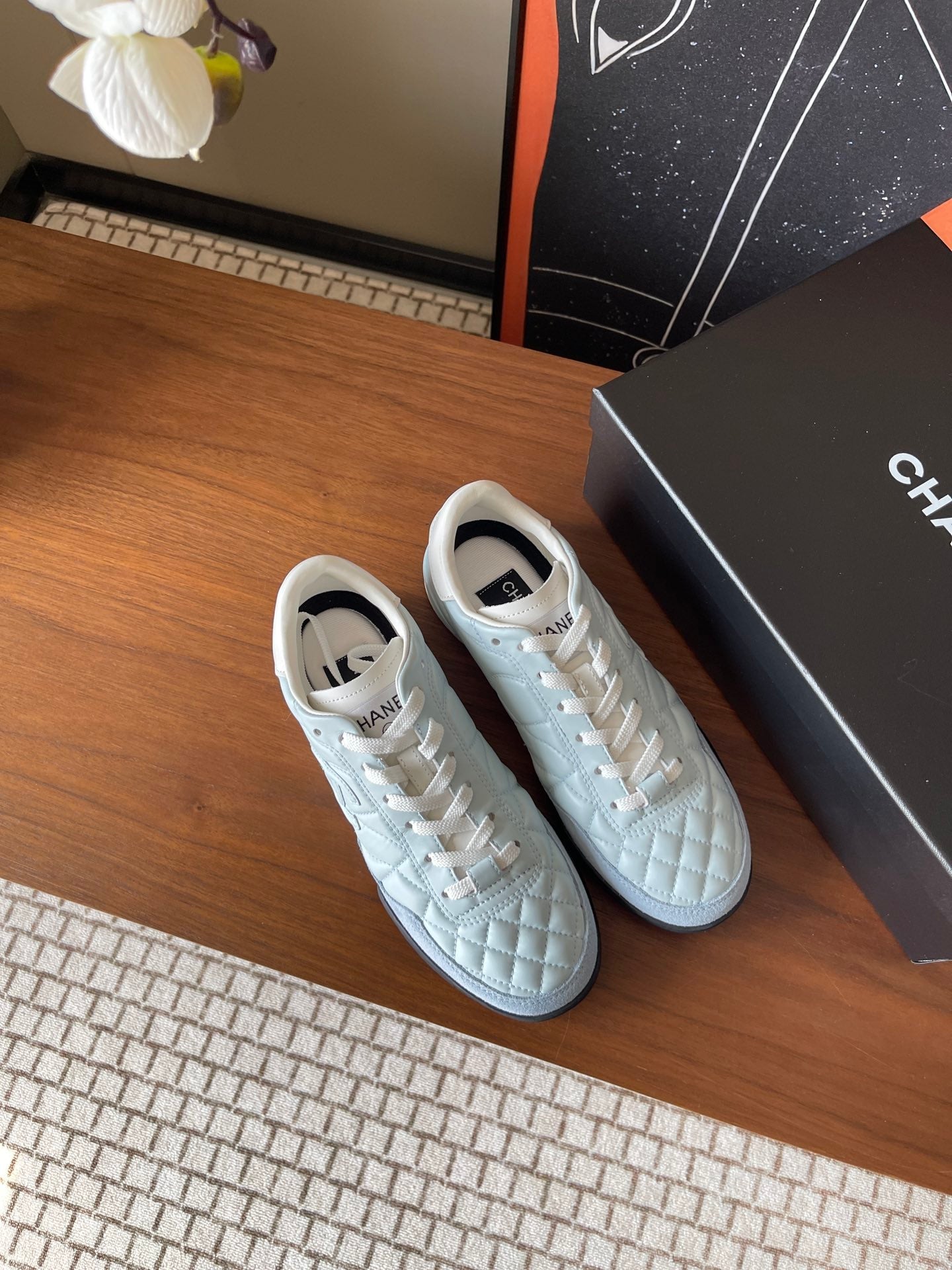 CC 26ss Low-Top Sneaker Light Blue Leather 623163