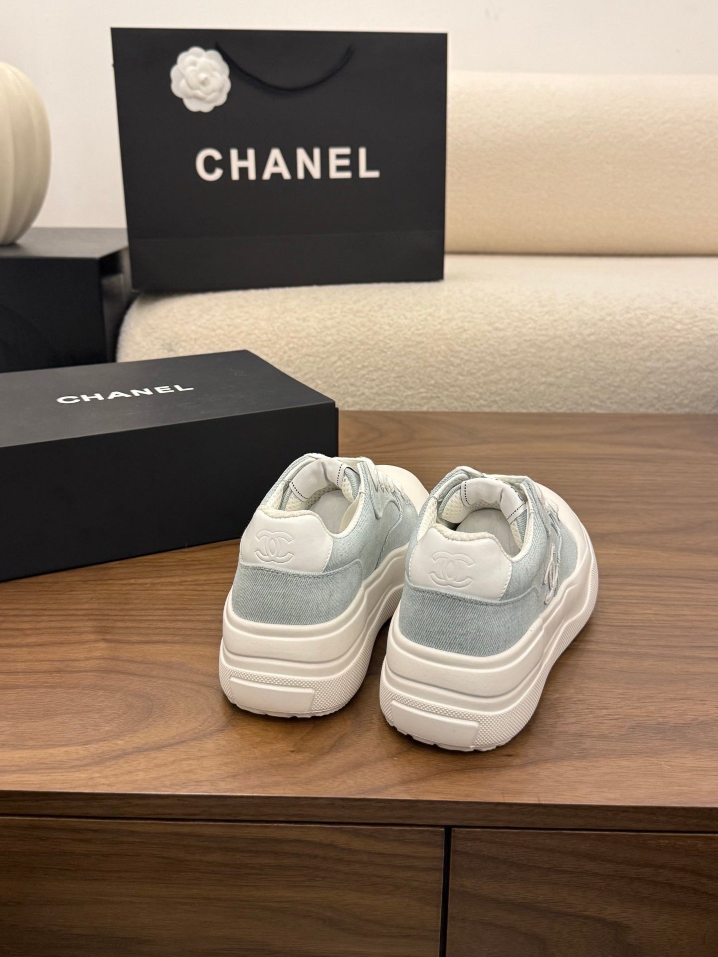CC 26s Casual Sneaker Baby Blue White Canvas Leather 183594