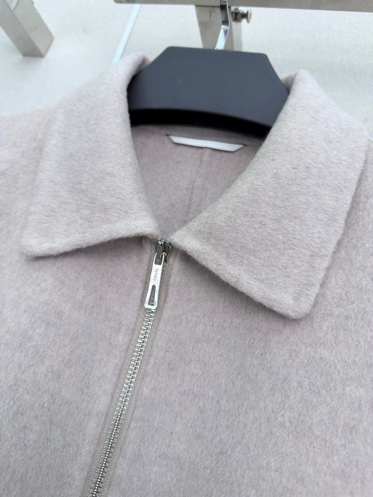 HM 26s Double-Sided Lapel Coat Light Grey Cashmere 407087