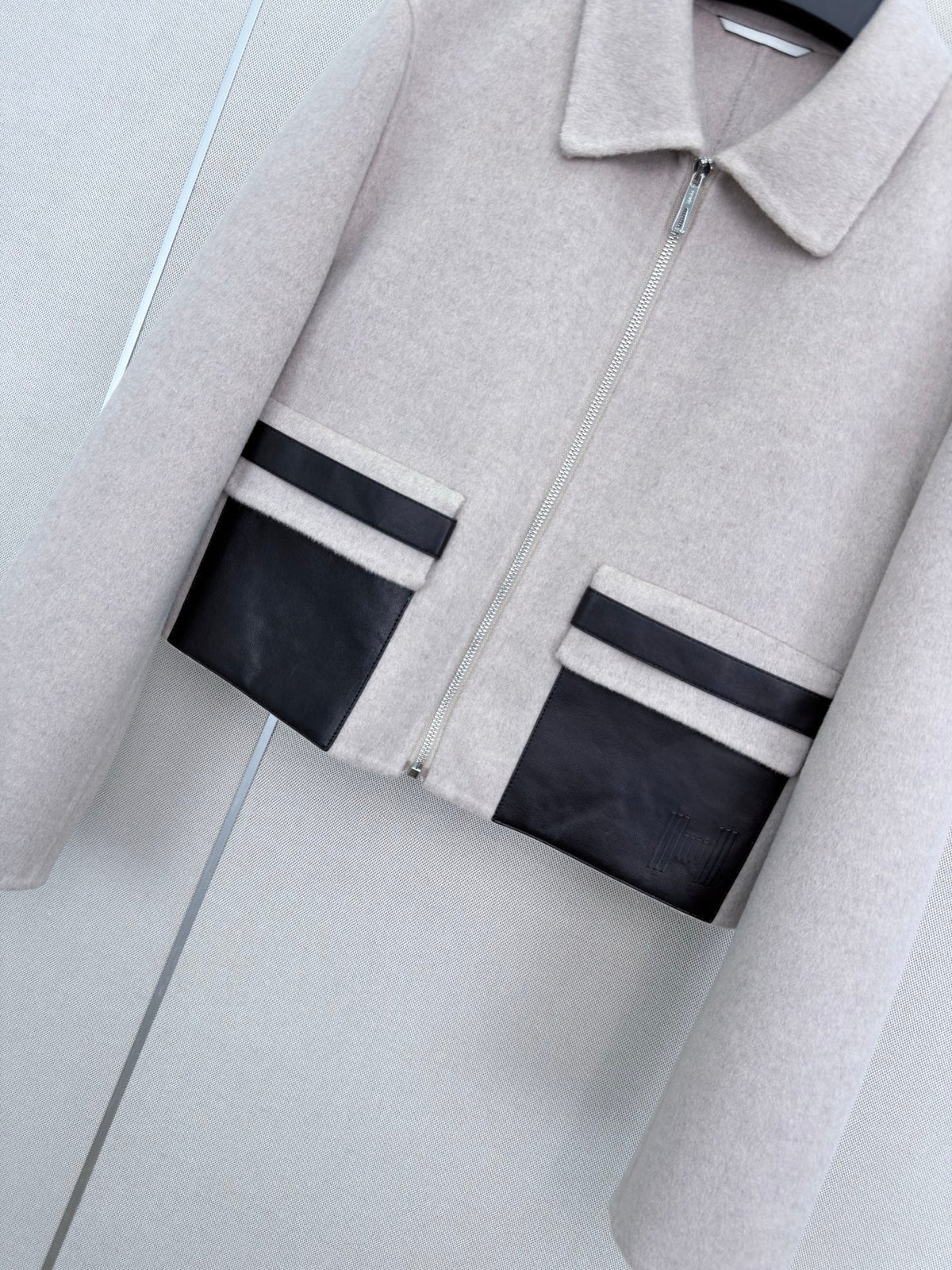 HM 26s Double-Sided Lapel Coat Light Grey Cashmere 407087