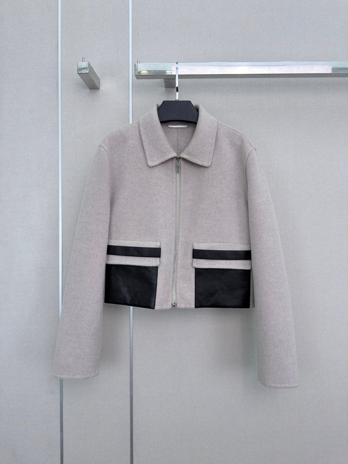 HM 26s Double-Sided Lapel Coat Light Grey Cashmere 407087