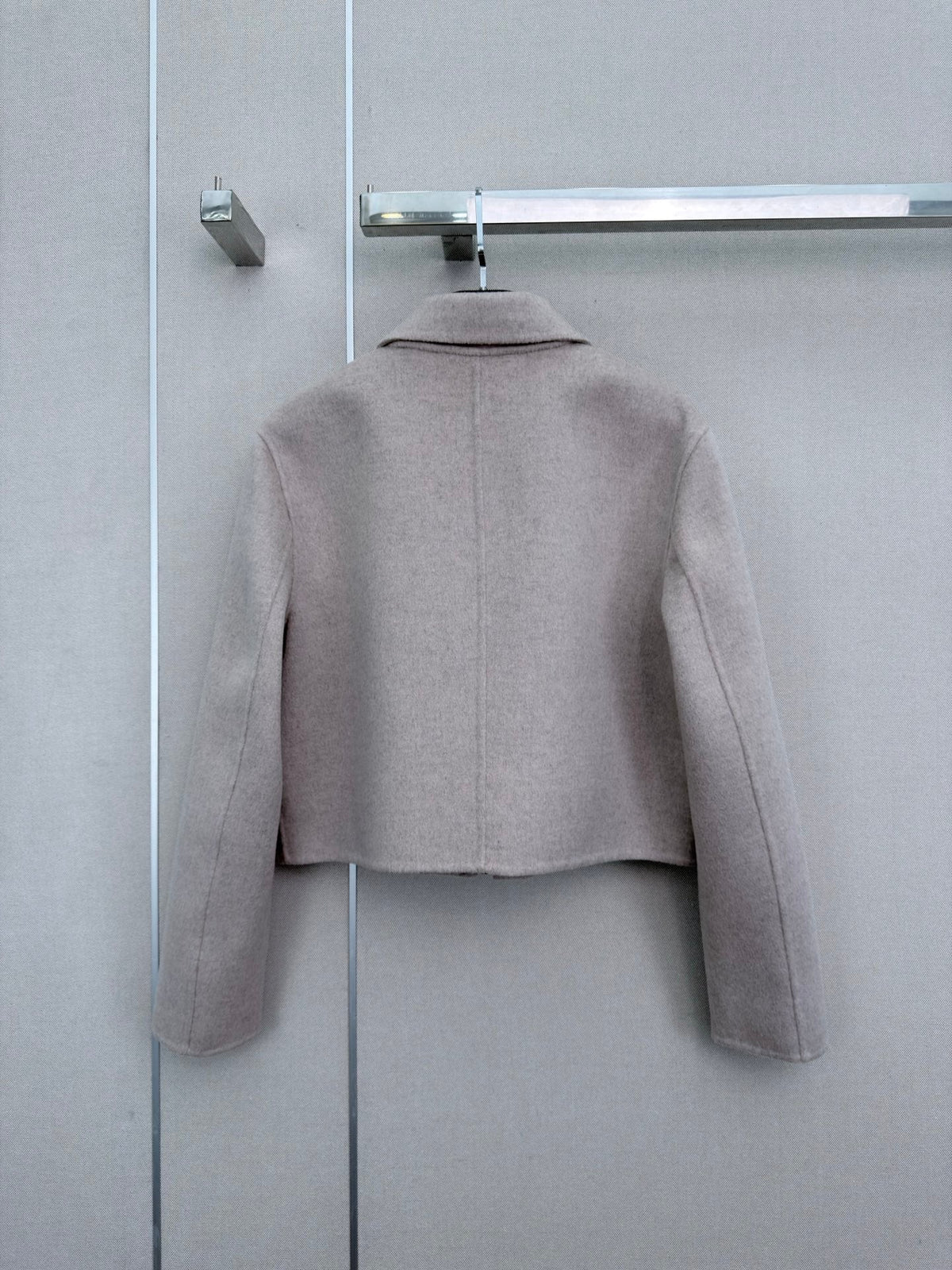 HM 26s Double-Sided Lapel Coat Light Grey Cashmere 407087