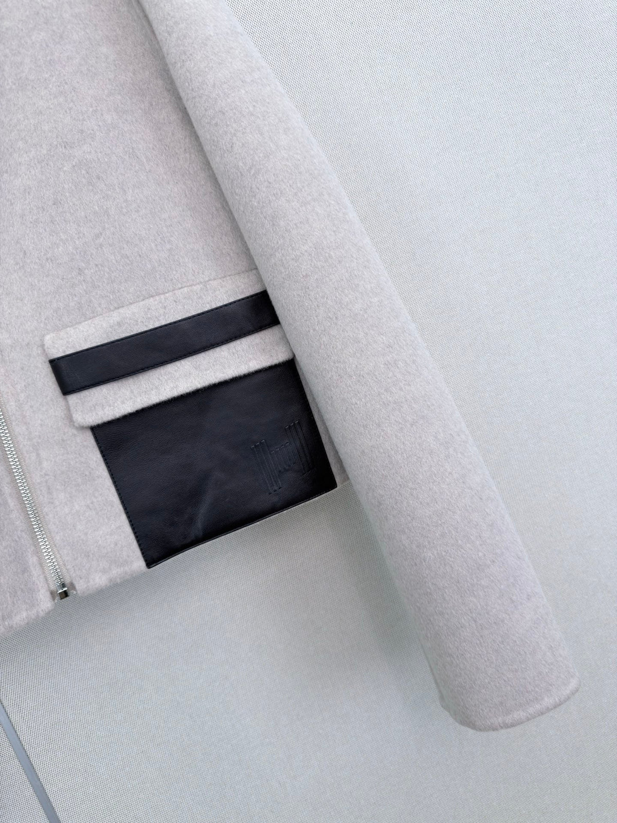 HM 26s Double-Sided Lapel Coat Light Grey Cashmere 407087