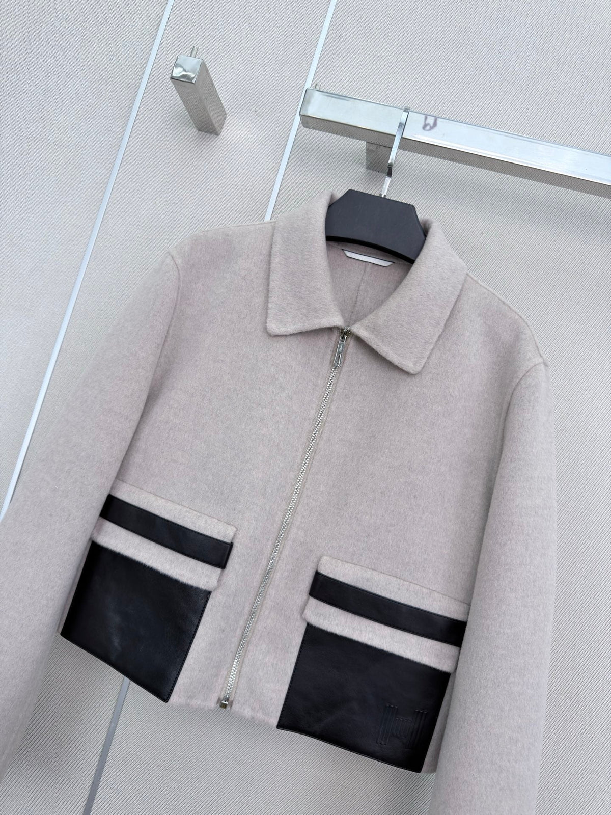 HM 26s Double-Sided Lapel Coat Light Grey Cashmere 407087