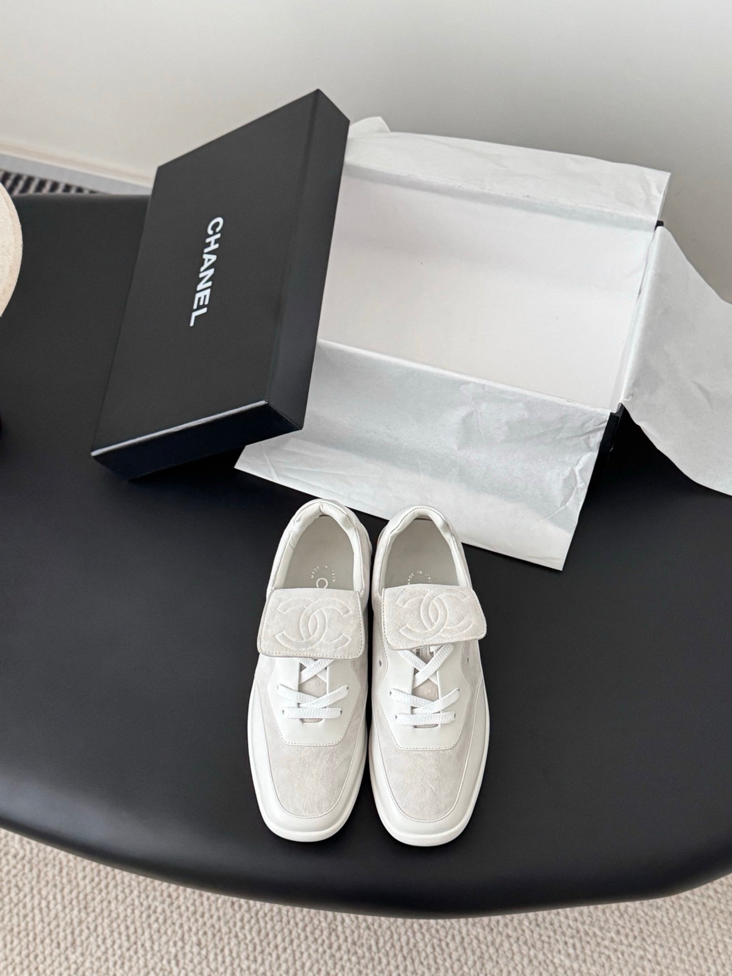 CC 25C New Sporty Casual Shoes Light Grey Suede Sheepskin 540860