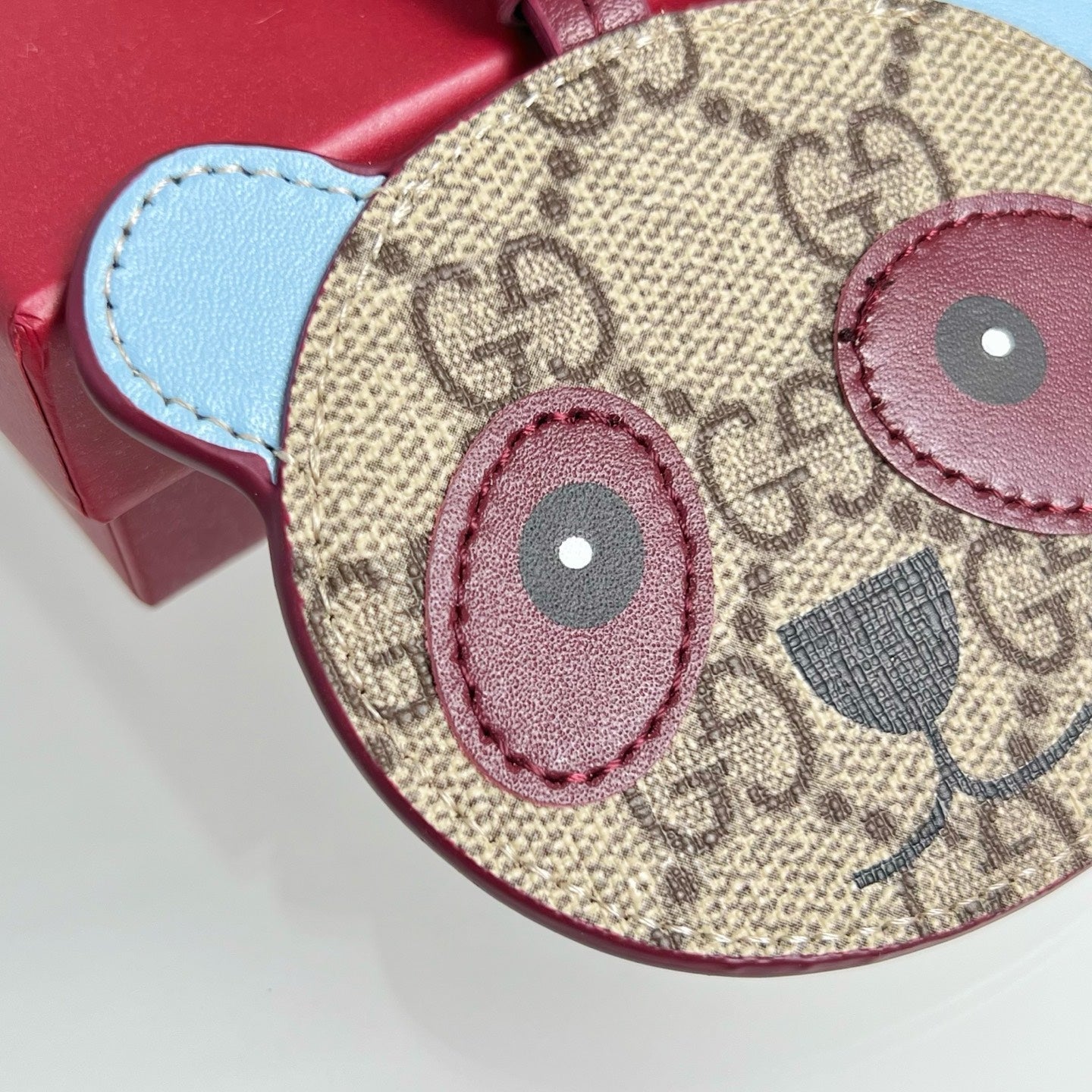 Gucci Etoupe Red Blue Panda Bag Charm