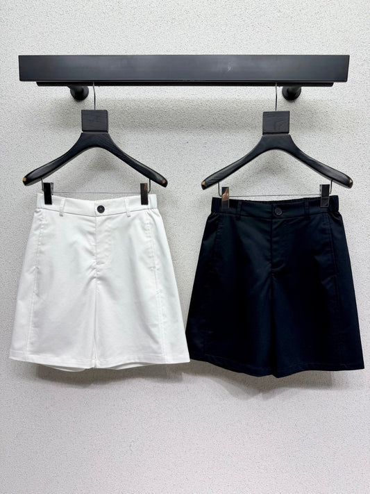 Prada 26s Triangle Logo Five-Point Shorts 393932