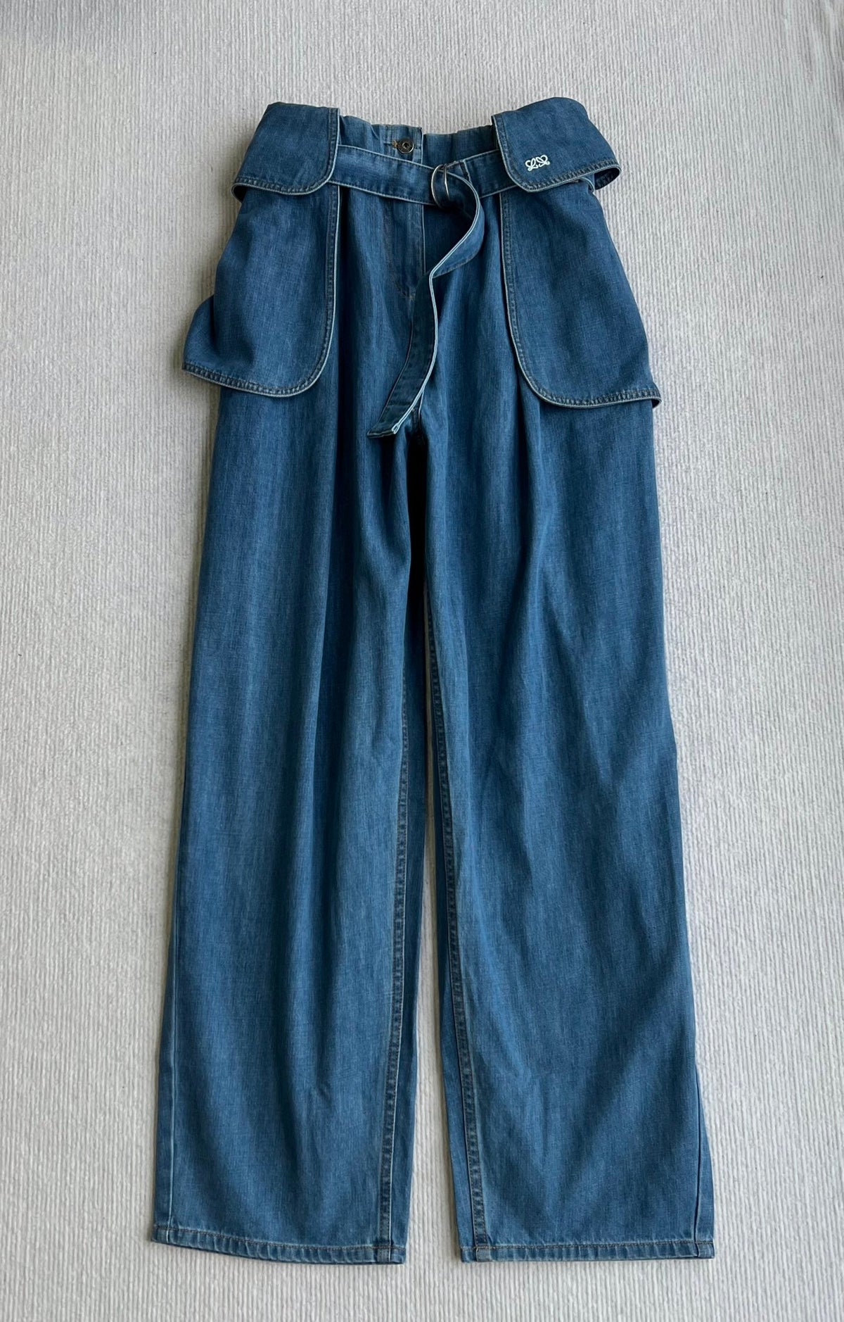 Loewe Cargo Jeans Blue Denim 372597
